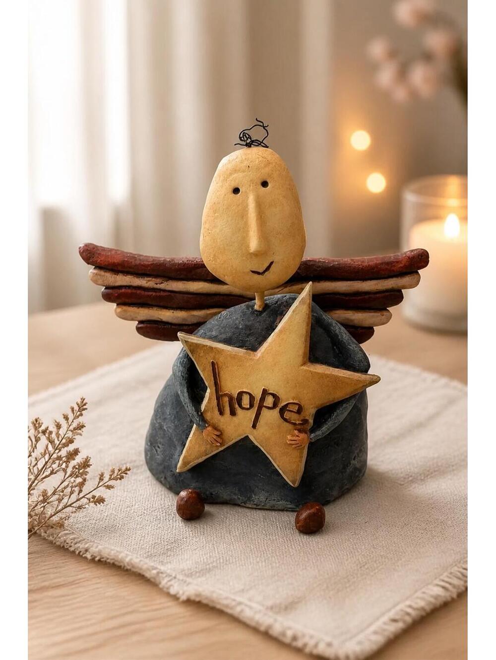 Retired August Moon Hope Angel Figurine Karen Good Dan DiPaolo Lang & Wise 2003